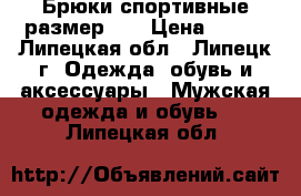 Брюки спортивные размер 48 › Цена ­ 650 - Липецкая обл., Липецк г. Одежда, обувь и аксессуары » Мужская одежда и обувь   . Липецкая обл.